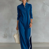Hilkka - Maxi-mekko napillisella kauluksella