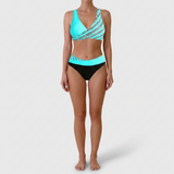 Zoë - Painetulle haltertop-mekko ranta-asuun